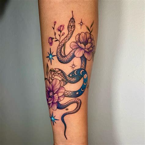 snake tattoo woman